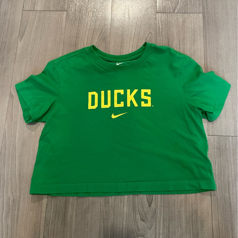 Nike Kids Green and Yellow Ducks Tee
